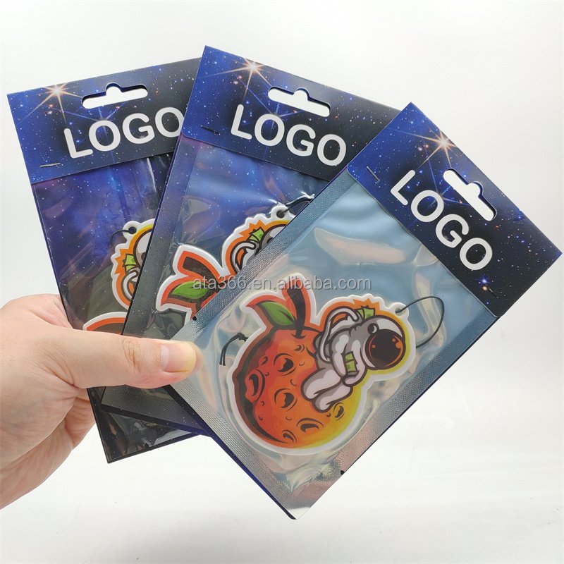 9 Bulk Paper Car Hanging Air Freshener Perfume Vent Clip with Customized Logo Design for Car Auto Home Fragrance