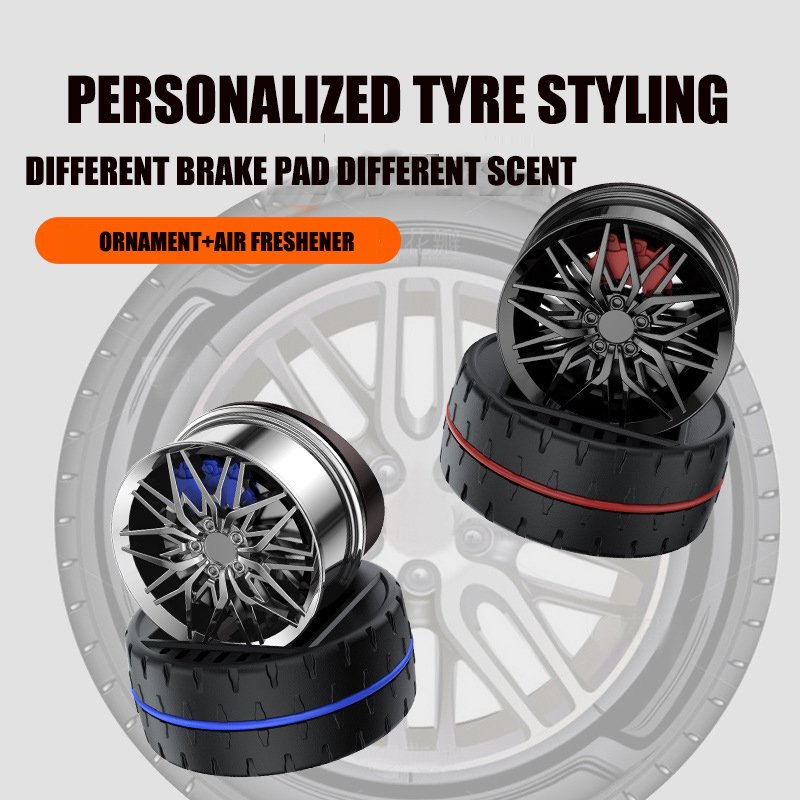 Bulk Car Accessories Tyre Ornament Rotate Solar Car Air Freshener