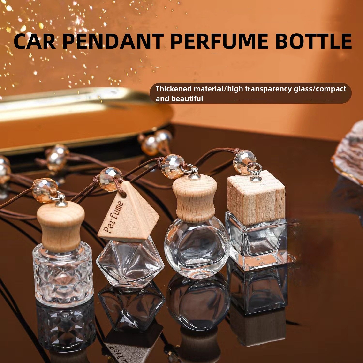 Car Air Freshener Bottle Liquid Perfume Pendant For Vent Outlet Decor Car Air Outlet Decorate