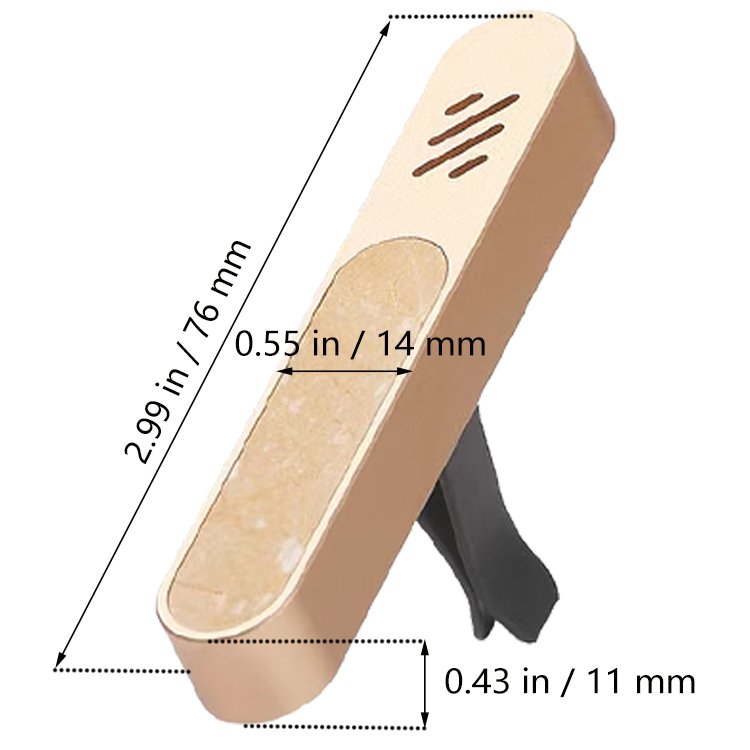High-end Aluminum Alloy Easy to Install Essential Oil Car Air Freshener Diffuser Auto vent clip Areon Car Air Freshener