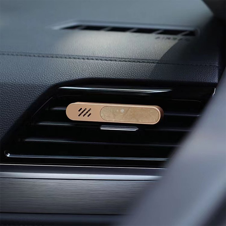 High-end Aluminum Alloy Easy to Install Essential Oil Car Air Freshener Diffuser Auto vent clip Areon Car Air Freshener