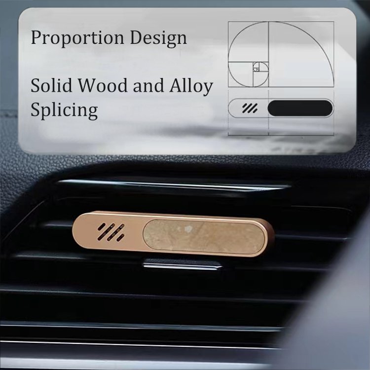 High-end Aluminum Alloy Easy to Install Essential Oil Car Air Freshener Diffuser Auto vent clip Areon Car Air Freshener