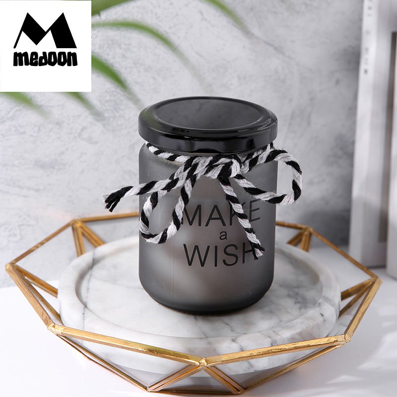 Aromatherapy Candle Plant Wax Small Tea Leaf Jar Living Room Bedroom Decoration Hotel Gift Glass Cup