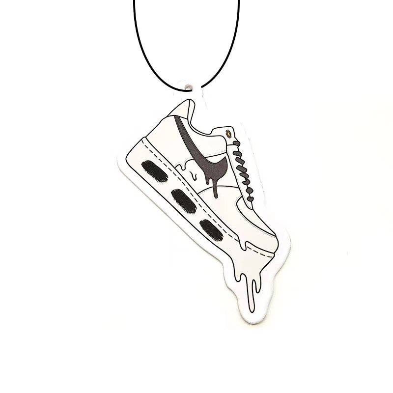 Hot Selling Cool Car Aromatherapy Tablet Fashionable Sports Shoes Inspired Solid Paper Perfume Pendent Flavoring Car Freshener