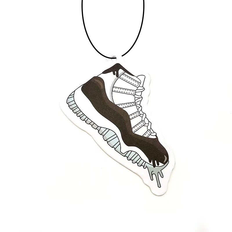 Hot Selling Cool Car Aromatherapy Tablet Fashionable Sports Shoes Inspired Solid Paper Perfume Pendent Flavoring Car Freshener
