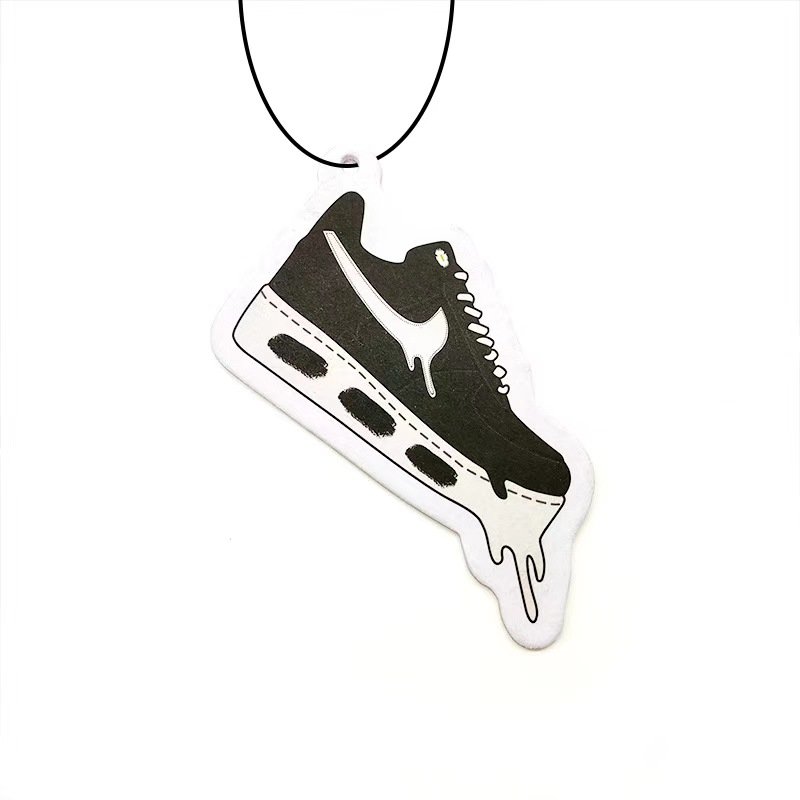 Hot Selling Cool Car Aromatherapy Tablet Fashionable Sports Shoes Inspired Solid Paper Perfume Pendent Flavoring Car Freshener