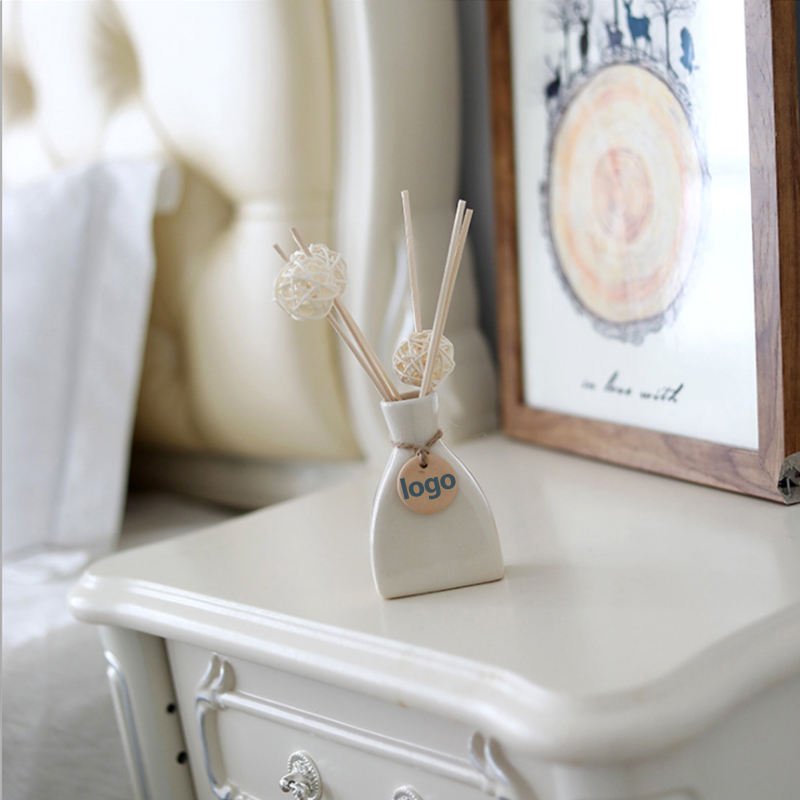 2024 Hot Sale Custom Ceramic Reed Diffuser Bottle Packaging Home Fragrance for Body Relax