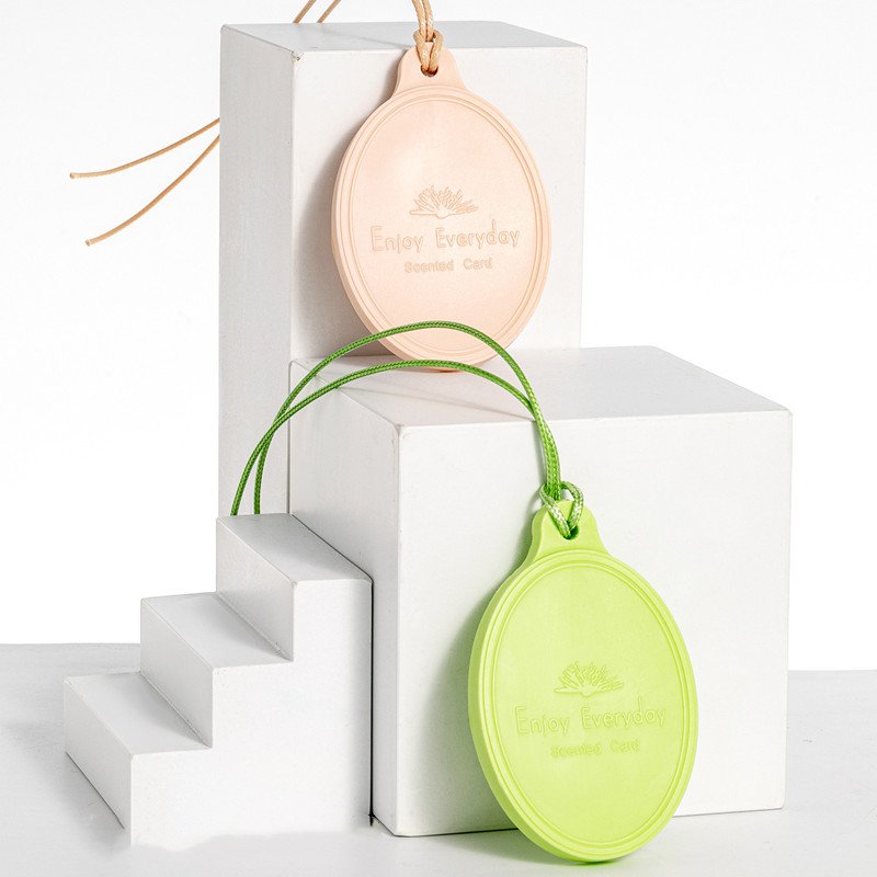 Promotional fragrance pods scented plastic cards customized Non-toxic eco-friendly perfume car hanging air freshener