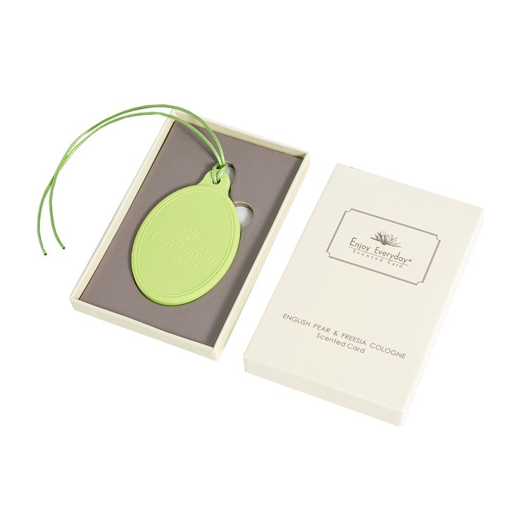 Promotional fragrance pods scented plastic cards customized Non-toxic eco-friendly perfume car hanging air freshener