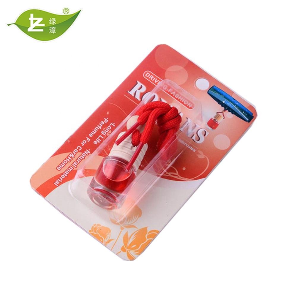 Manufacturer low price latest Popular Glass Bottle car Perfume liquid Car Air Freshener with hanger