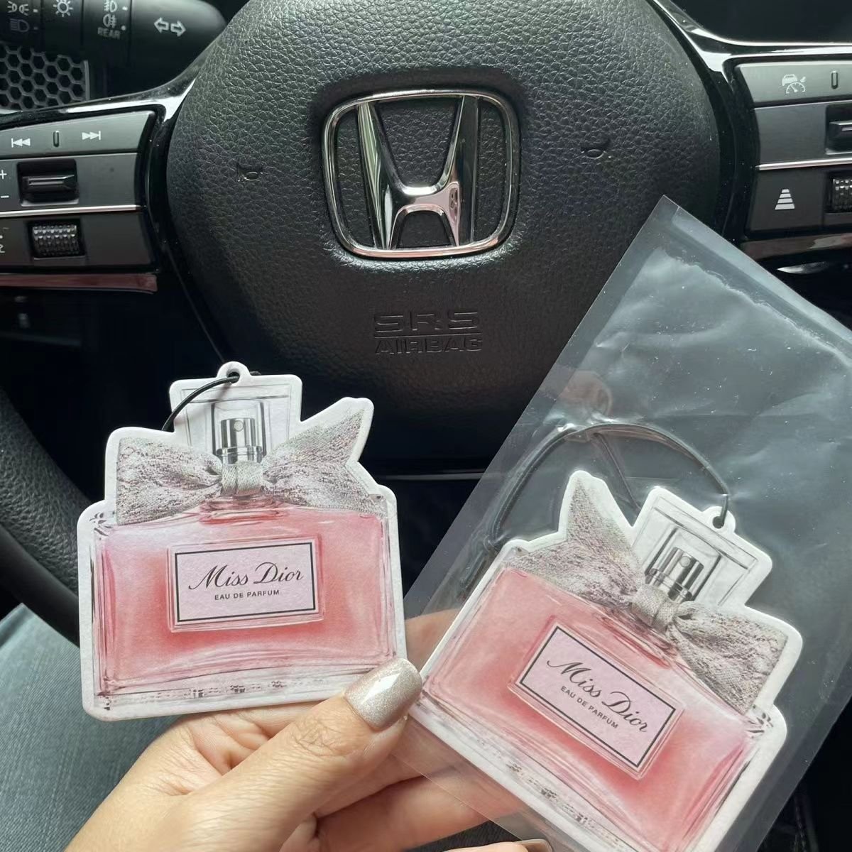 Factory Make Your Own Logo Car Air Freshener Custom Paper Perfume Bottle Shape Fragrance Car Perfume Card Scented Paper Card