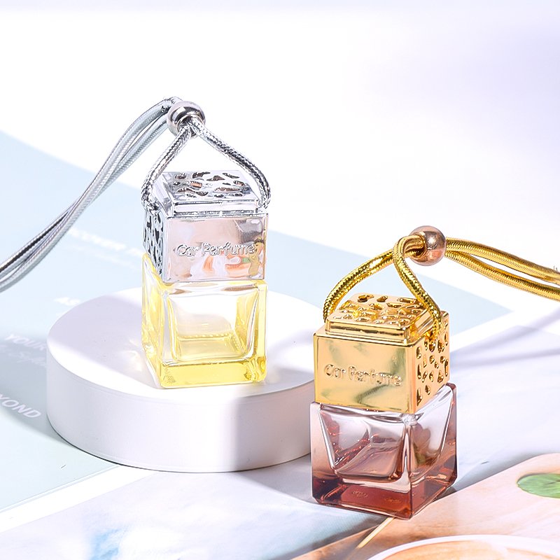 Luxury Custom Private logo dispend empty Glass Bottle car air fresh