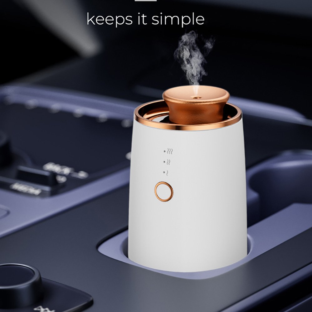 SCENTA Custom Electric USB Car Fragrance Diffuser Wireless Rechargeable Scent Car Freshener