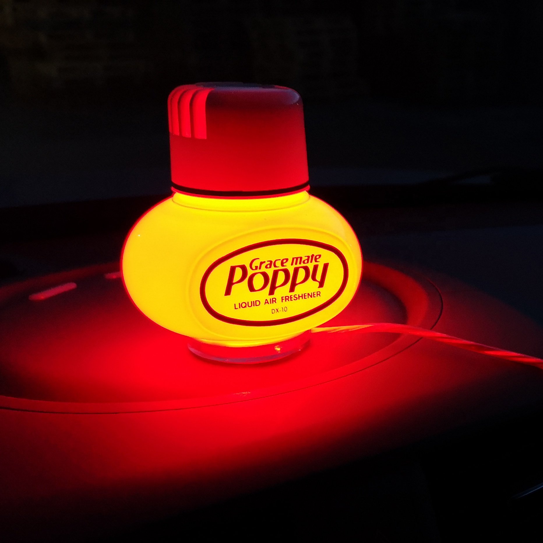 led lamp for poppy air freshener round bottom base diameter 5cm car truck vehicle office boat with cigarette