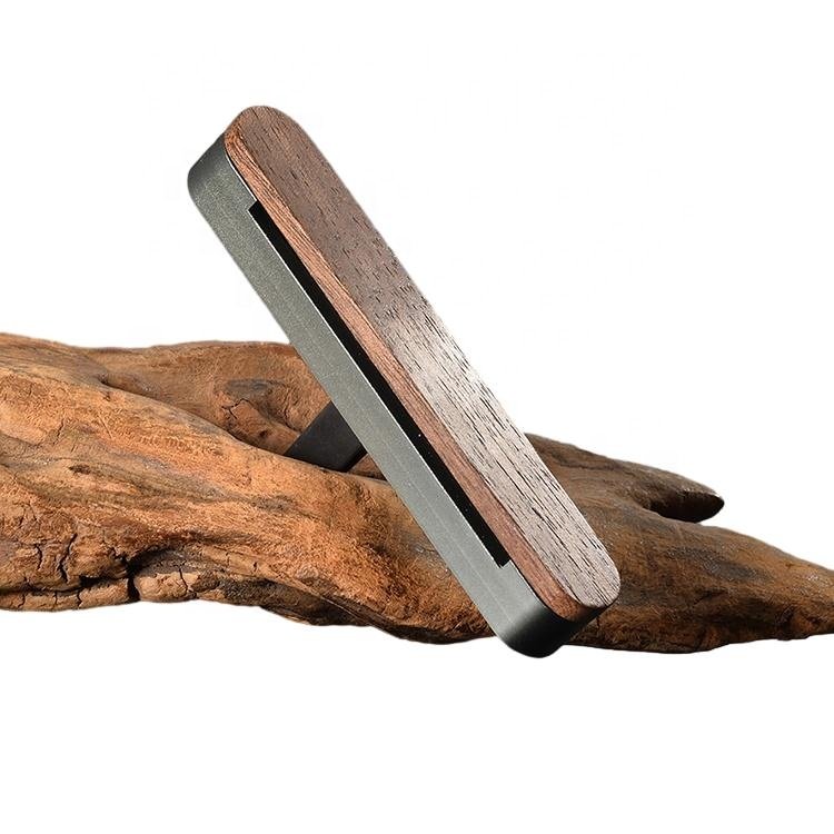 Luxury Auto Scent Aromatherapy Custom Logo Car Aroma Diffuser Lasting Fragrance Natural Wood Car Vent Air Freshener