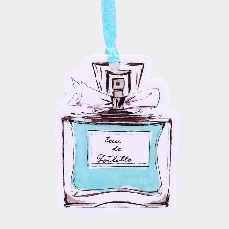 Best Selling Custom Brand Perfume Bottle Designs Long Lasting Smell Paper Car Air Freshener