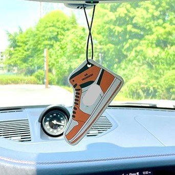 manufacturers custom oem sneakers fragrance cotton paper material AJ car air freshener