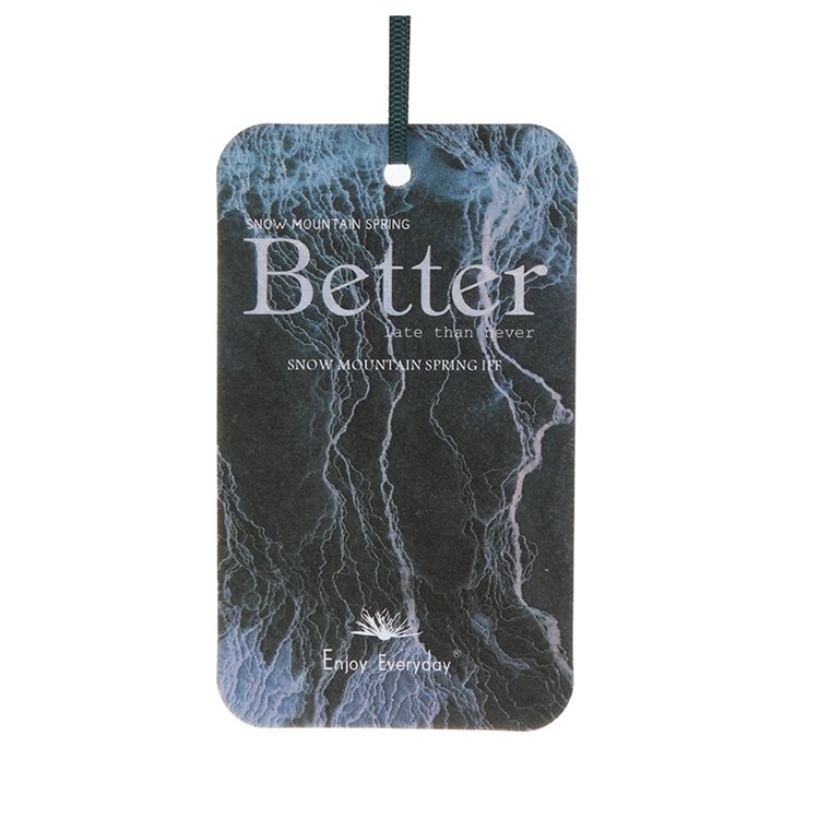 Enjoy Everyday Personalized Design Car Air Freshener Perfume Hanging Paper Aromatherapy Air Cleaner Custom Scented Paper Card