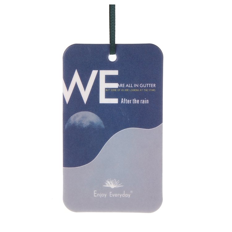 Enjoy Everyday Personalized Design Car Air Freshener Perfume Hanging Paper Aromatherapy Air Cleaner Custom Scented Paper Card