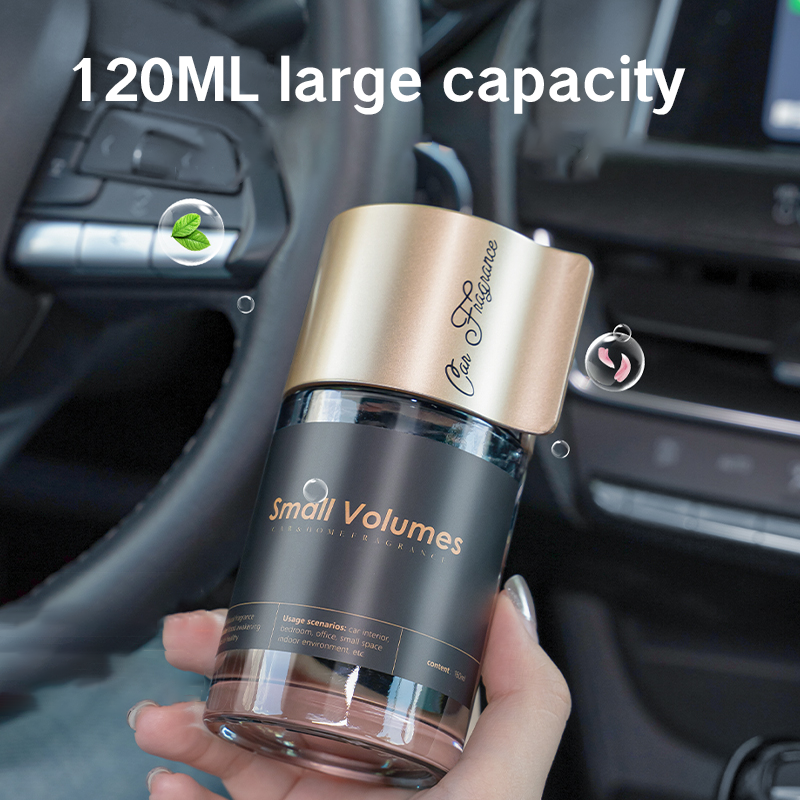 New Arrival 2024 Long-Lasting Diffuser Car Freshener Gold Black Custom Perfume For Car Air Fresheners