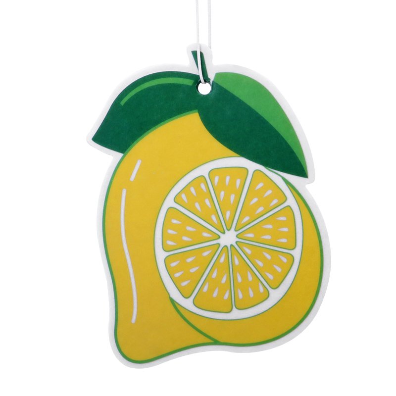 Custom strawberry hanging paper car air freshener for cars sublimation blank home pet house cards