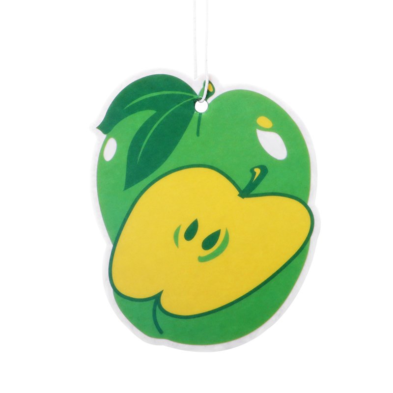 Custom strawberry hanging paper car air freshener for cars sublimation blank home pet house cards