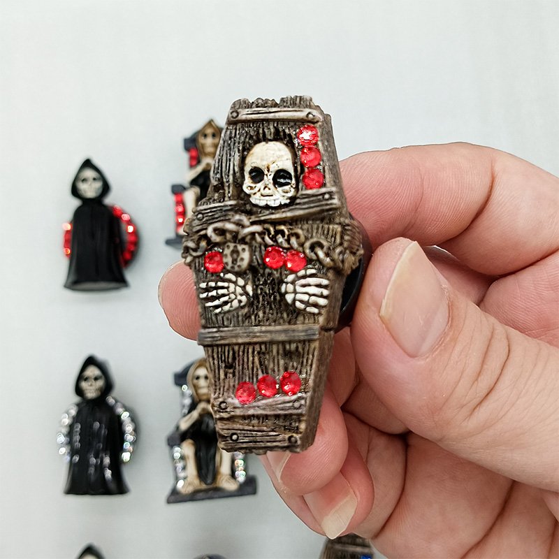 Creative resin ornaments skull car aromatherapy car air outlet gift car interior decoration new product