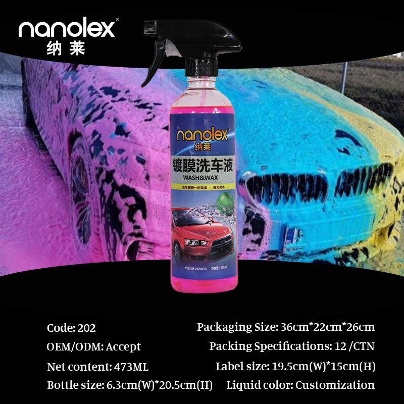 Nanolex Super High Quality Concentrated Car Wash Shampoo Wax Oem Car Shampoo 20l Waterless Surface Clean Exterior Car Wash