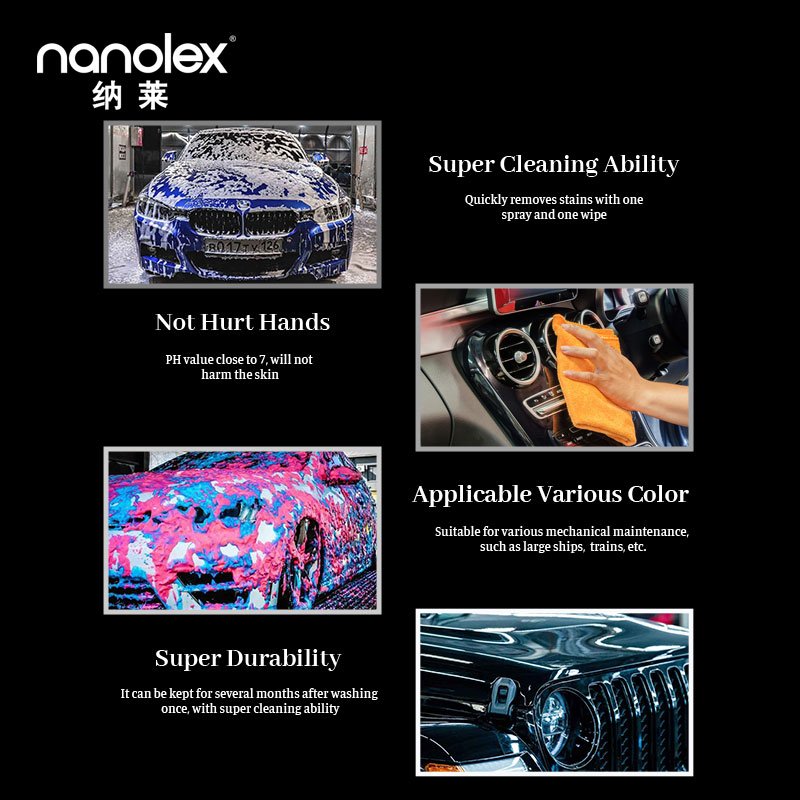 Nanolex Super High Quality Concentrated Car Wash Shampoo Wax Oem Car Shampoo 20l Waterless Surface Clean Exterior Car Wash