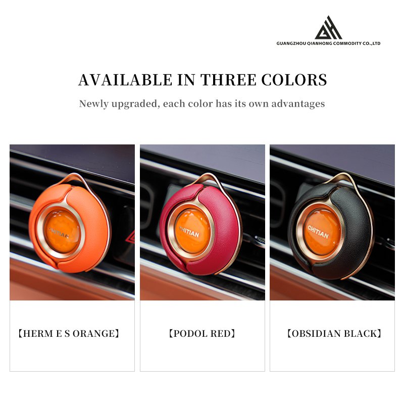 Custom Logo Sheepskin Car Air Freshener Metal Air Purifier with Rose Fragrance Cologne Liquid Vent Home Refillable Aroma for Car