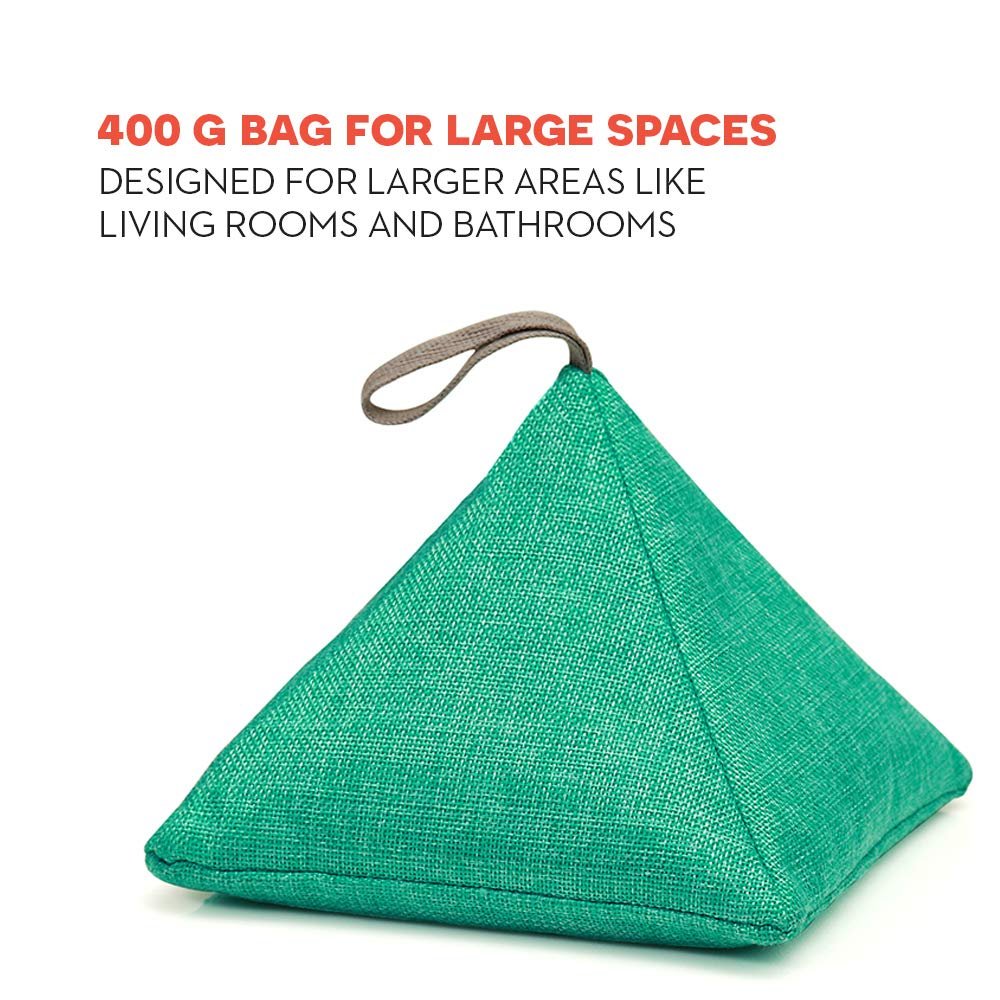 LEGREEN Bamboo Charcoal Air Purifying Bags Breathe Green Charcoal Odor Eliminator Bags Fresher Air Purifier Bags