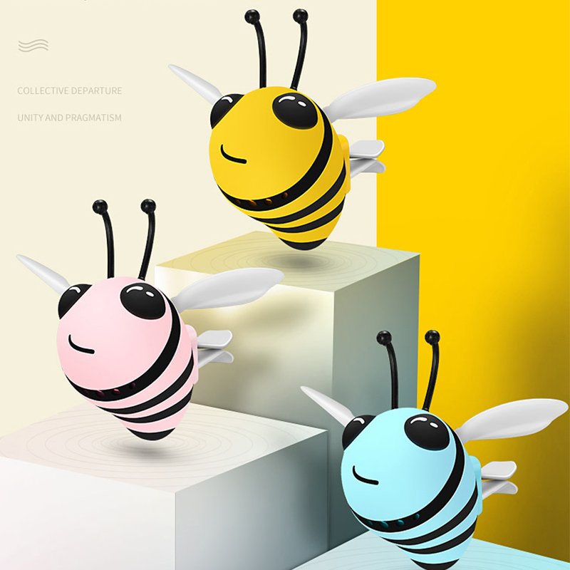 Car Air Freshener Creative Bee Vent Clip Air perfume Car Auto Aroma Diffuser Car Accessories Gifts Toys