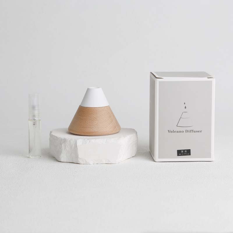 Gloway Decor Diatomaceous Earth Volcano Shaped Essential Oil Car Freshener Fireless Reed Diffuser Air Freshener in stock