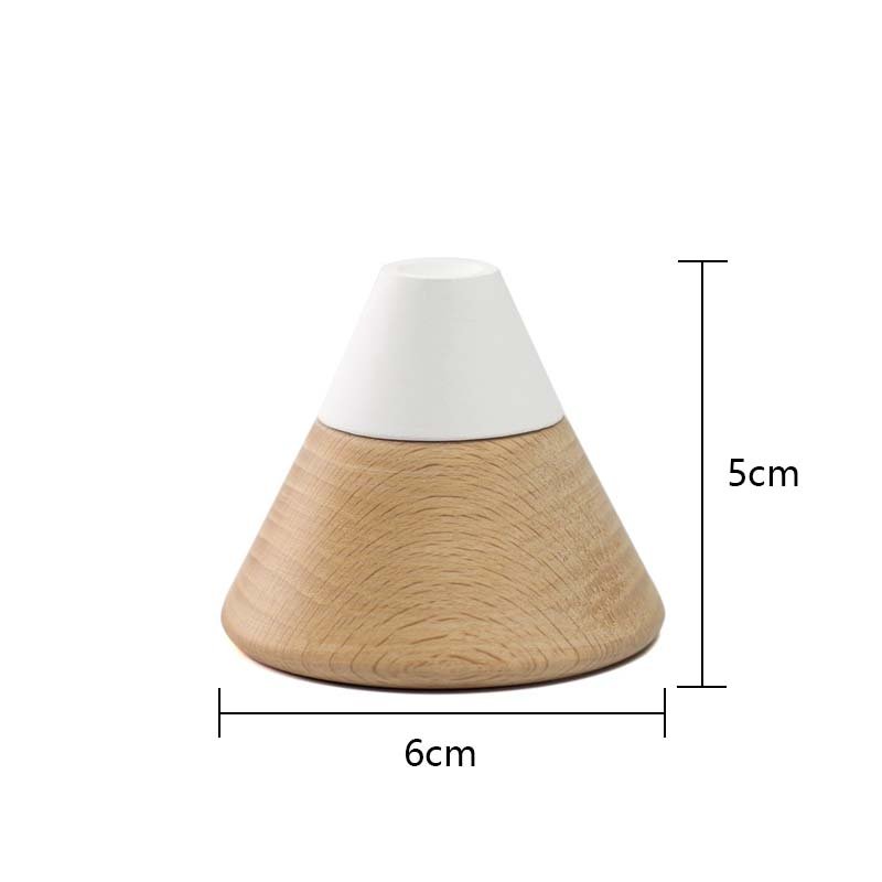 Gloway Decor Diatomaceous Earth Volcano Shaped Essential Oil Car Freshener Fireless Reed Diffuser Air Freshener in stock