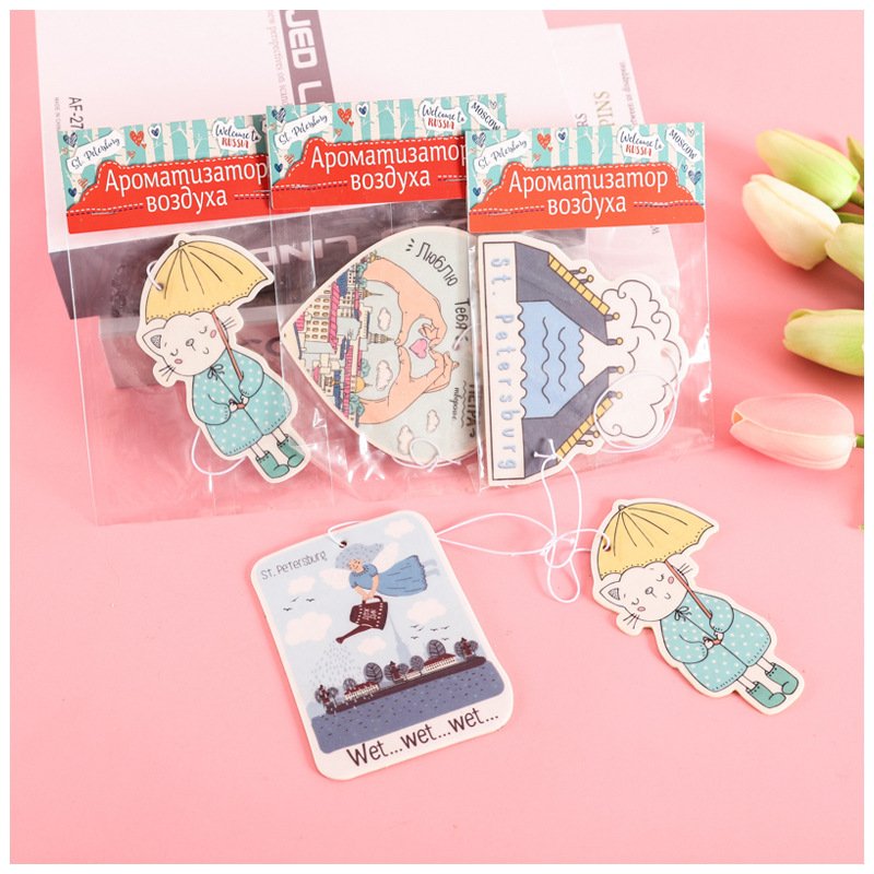 Hot selling cartoon fragrance car air fresheners car accessories air freshener