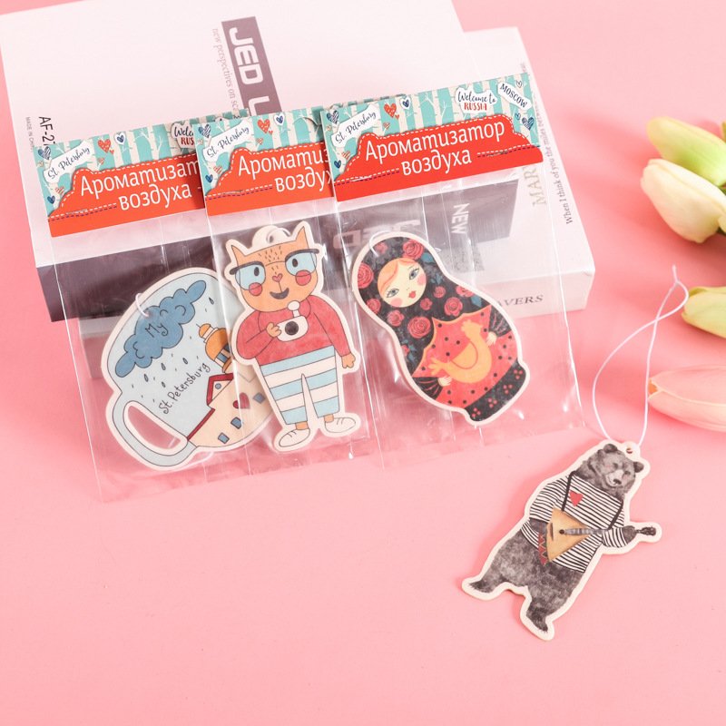 Hot selling cartoon fragrance car air fresheners car accessories air freshener