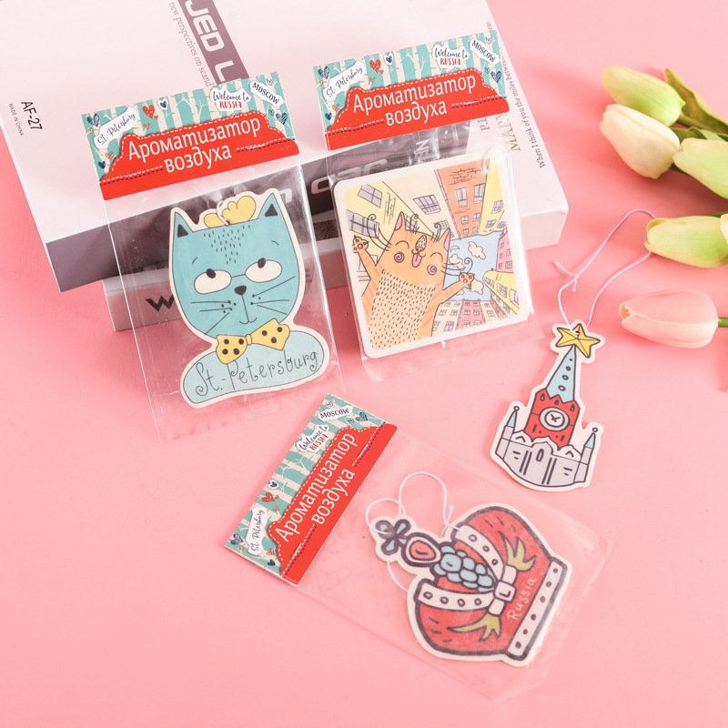 Hot selling cartoon fragrance car air fresheners car accessories air freshener