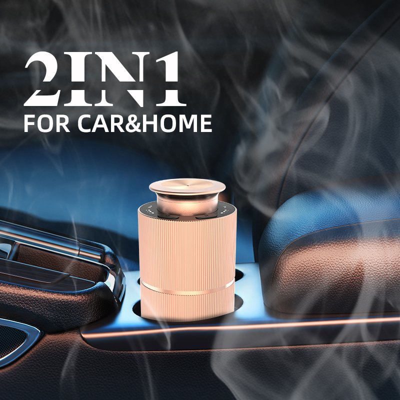 DADB 2 In 1 Car & Home Scent Diffuser Luxury 2023 Aromatherapy Electric Car Aroma Diffuser Air Freshener