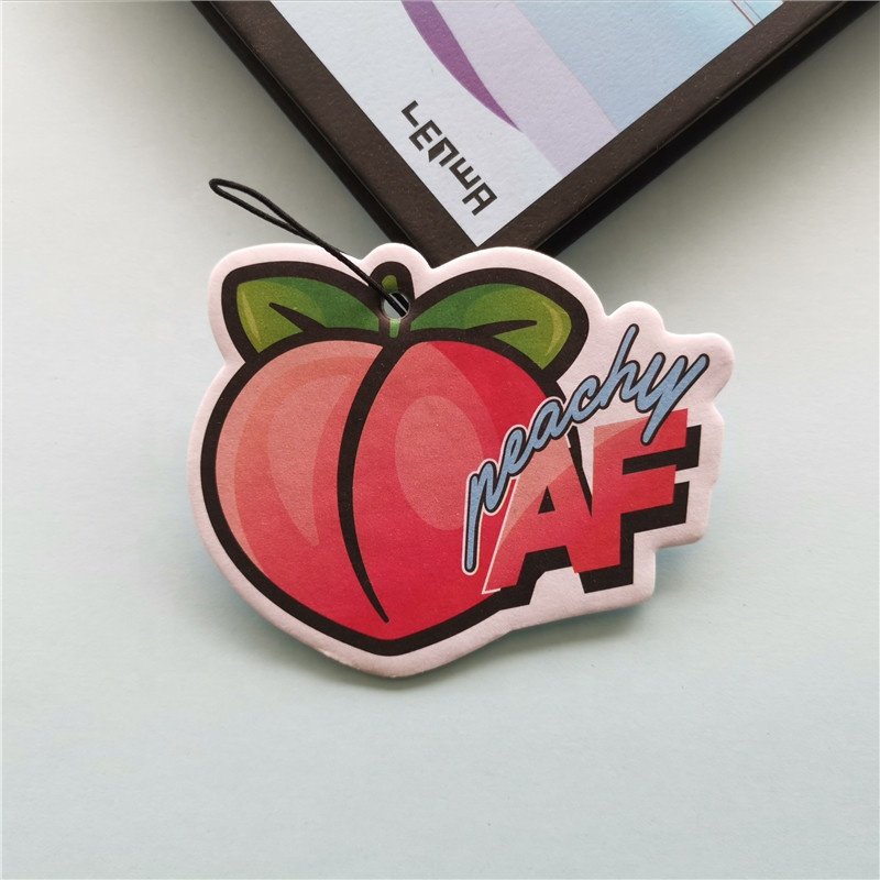 Custom Fashion Design Various Scents Printed With Customized Logo High Quality Manufacture Perfumed Hanging Car Air Freshener