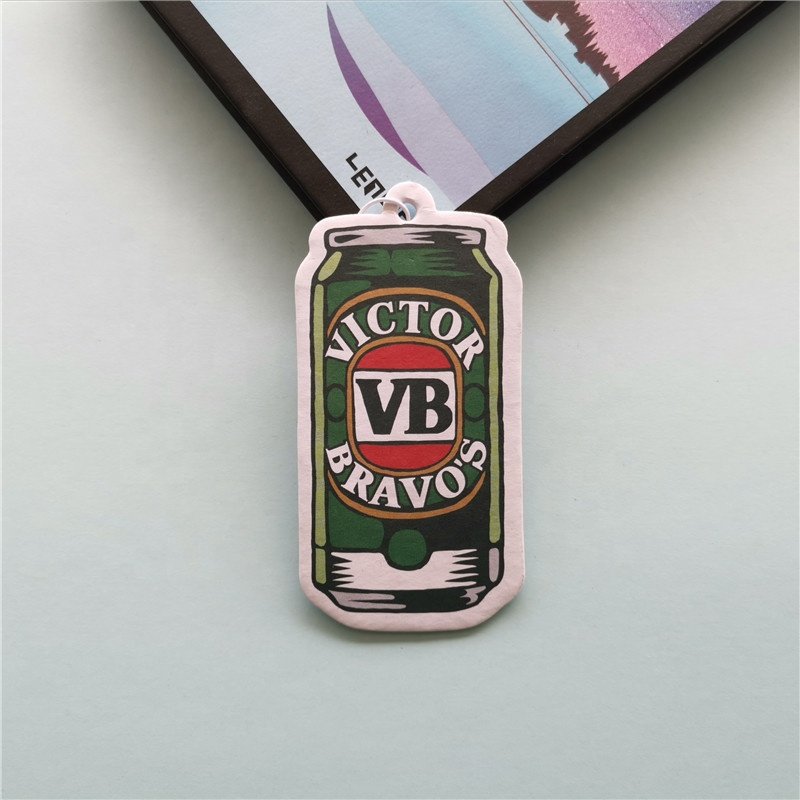 Custom Fashion Design Various Scents Printed With Customized Logo High Quality Manufacture Perfumed Hanging Car Air Freshener