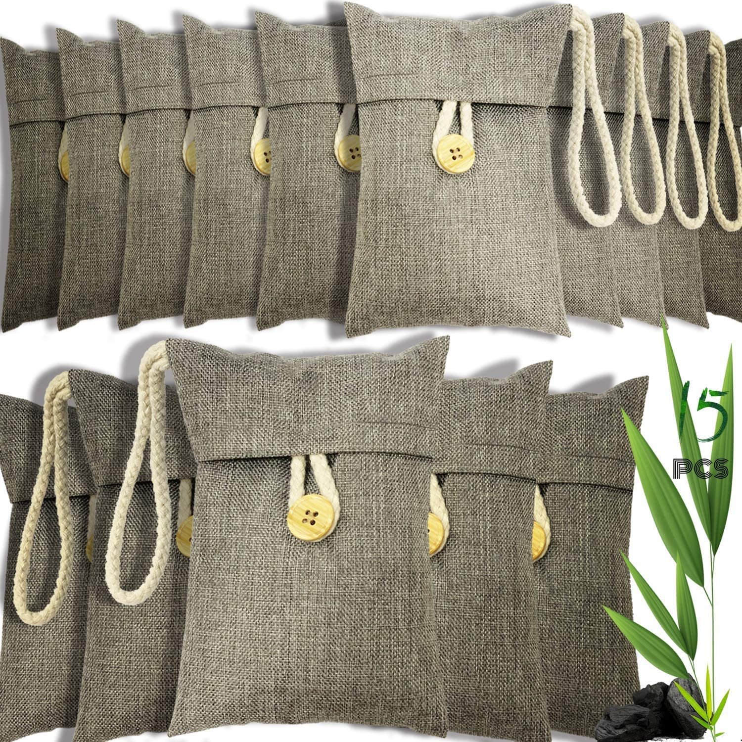 100g Natural Bamboo Charcoal Air Purifying Bag Air Purifier Activated Carbon Bags Activated Charcoal for Home Car Use