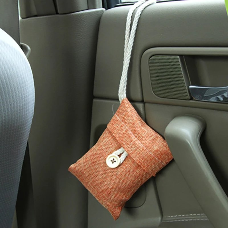100g Natural Bamboo Charcoal Air Purifying Bag Air Purifier Activated Carbon Bags Activated Charcoal for Home Car Use
