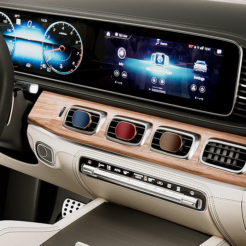 Luxury Aluminum Auto Decoration Air Purifier Freshener & Aromatherapy Perfume Solid Style Car Air Conditioner Fragrance