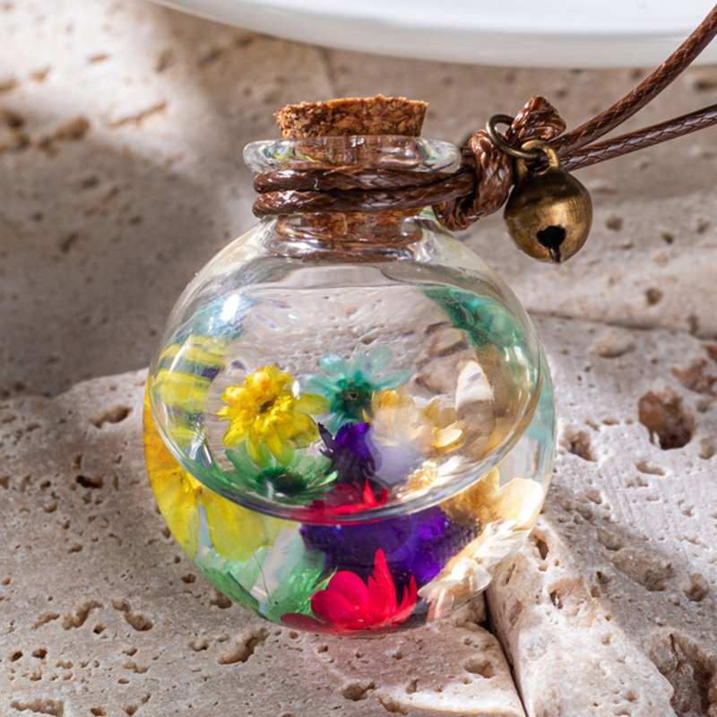 Reusable Empty Car Perfume Diffuse Hanging Glass Bottle Hanging Car Freshener