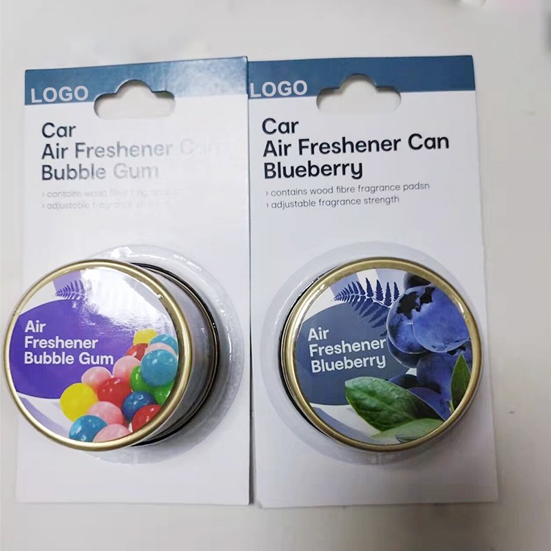 Custom Logo Organic Fiber Wooden Car Air Freshener gel Long-Lasting Perfume Block for Vent Placement Auto Perfume