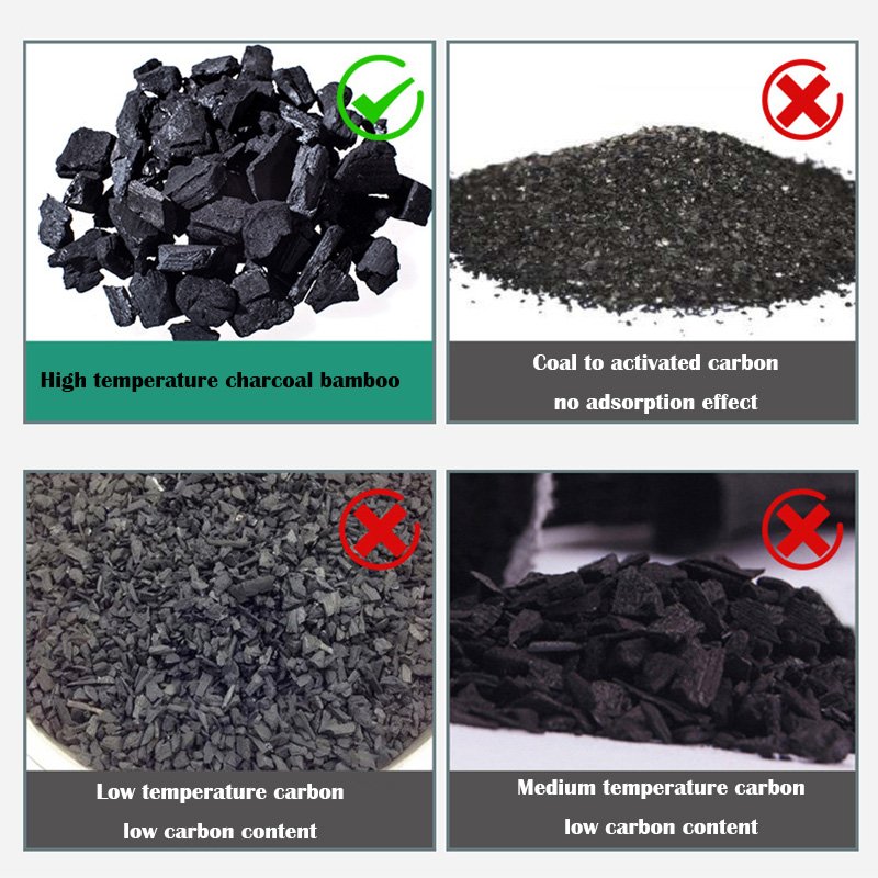 Nature Fresh Charcoal Bags Odor Reduce Odors Naturally with Bamboo Charcoal Air Purifying Bags for Car, Home