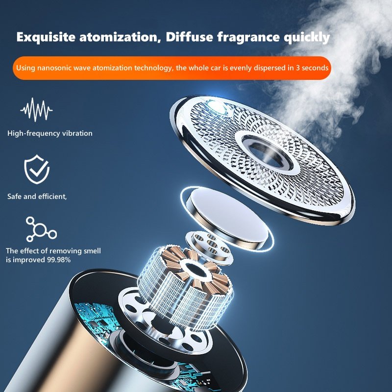 Portable Auto Perfume Liquid Glass Vehicle Deodorizer Smart Car Air Freshener Scent Diffuser Air Car Freshener