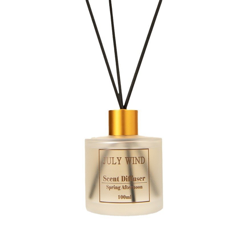 Luxury In-Room Aroma Frosted Glass Jar Perfume Diffuser Home Fragrance Indoor Nature Essential Oil Reed Diffuser With Gift Box
