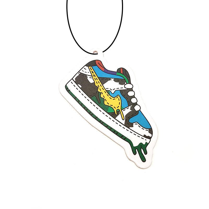 Jordan Shoe with Vibration Sensor Last Paper Car Air Freshener with Special Function