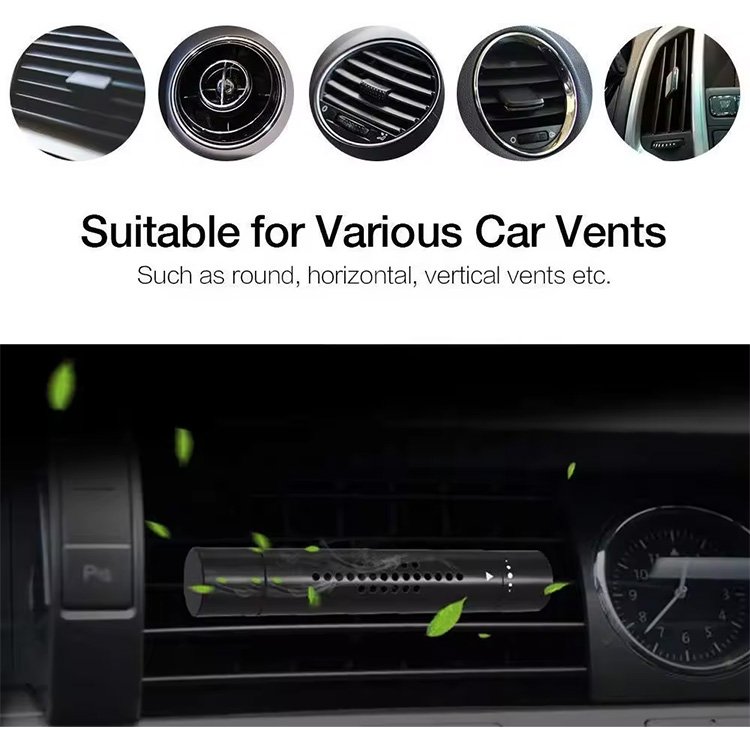 Custom good quality new car fragrance diffuser luxury bulk scented colorful air vent clip car air freshener diffuser